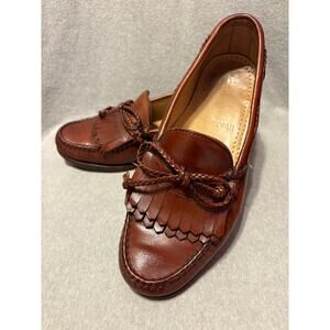 Allen Edmonds Woodstock Men's Size 8.5 EEE Brown Leather Kiltie Tassle Loafers